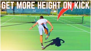 How to Get More Height on the Kick Serve | Tennis Technique