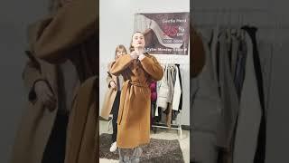 Gentle Herd｜Double Breasted Peak Lapel 100% Wool Coat-Live Streaming