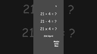 21st April - Date Arithmetic