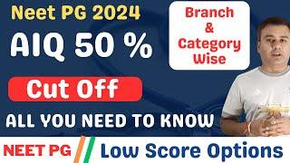 NEET PG 2024  ALL INDIA QUOTA 50%  GOVERNMENT MEDICAL COLLEGE  CUT OFF  BRANCH WISE