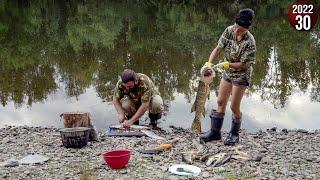 Уехали с женой жить в тайгу Приполярного Урала. Обновляем дом. Рыбалка на щуку. Заготовка дров. 30с