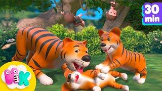 Canzone degli Animali della Giungla  Scopri gli animali per Bambini! | HeyKids Italiano