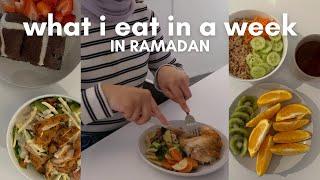 what i eat in a week during ramadan | cooking voiceovers, menu ideas, living alone