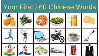 Learn Chinese Basic Words with Pictures for Beginners Mandarin Daily Vocabulary HSK 1 HSK 2