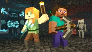 Caves & Cliffs | Alex and Steve Life | Minecraft Animation (Part I )