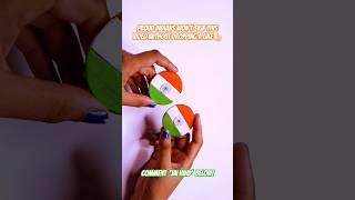 Tri-Color India Flag Round Pin, Button Badge with Safety Pin |  15th August Craft part 4 #india