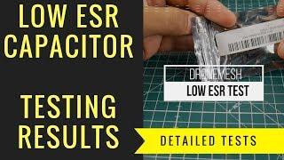 LOW ESR Capacitor // Before and After Detailed Tests