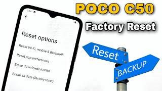 Poco C50 Backup & Reset | poco c50 Factory Reset | Poco C50 Settings Reset | Hindi-हिंदी