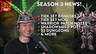 Season 3 Warrior Tier Sets, Prot Updates & More News - My thoughts!