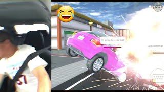 SINGING MAN | CAR CRASH | SAKURA SCHOOL SIMULATOR - VERY FUNNY