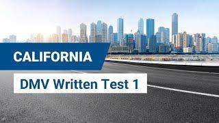 2024 California DMV Written Test #1