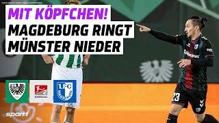 SC Preußen Münster - 1. FC Magdeburg | 2. Bundesliga Tore und Highlights 15. Spieltag