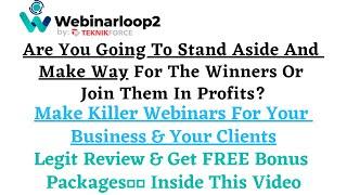 Webinar loop 2 Review | Is it really worth buying this webinar loop 2? | webinar loop 2