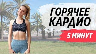 САМАЯ ЭФФЕКТИВНАЯ  КАРДИО ТРЕНИРОВКА ДОМА ЗА 5 МИНУТ