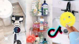 satisfying bathroom cleaning and organizing tiktok compilation 