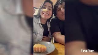 La Cocha Molina y su esposa promocionando Birrieria San Patricio 