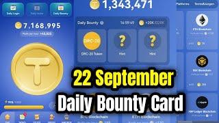 Tap Coin Daily Bounty 22 September | Tap Coin Daily Combo Today