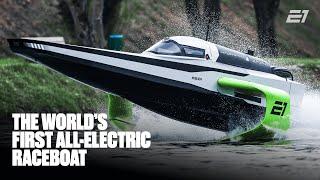 World's first all-electric raceboat | The RaceBird's historic first flight | E1 Series