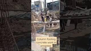 new site footing concrete work in progress.            suscribe plz friends