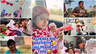 Ajj Kaka Nal Masti Kite Call Prank On Tanu /@karanjagpreetvlogs