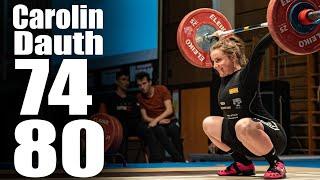 Carolin Dauth (63.4kg) 74kg Snatch 80kg Clean and Jerk - 2019 German Junior Champ