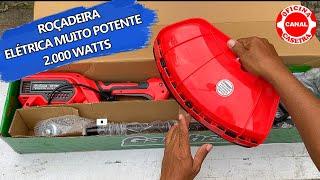 GARTHEN GRE 2.000 ELECTRIC BRUSH CUTTER. UNBOXING, ASSEMBLY, TESTING AND IMPORTANT TIPS.