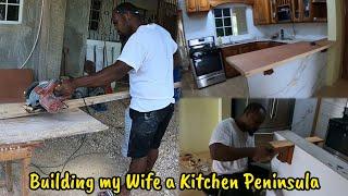 Building my Wife a Kitchen Peninsula