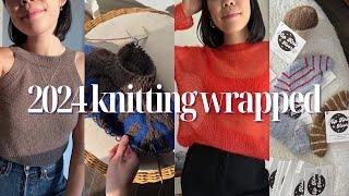 my favourite garments, accessories, designers, yarn, tools and notions from 2024! knitting wrapped