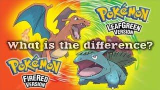 Difference Between Pokemon Fire Red & Leaf Green