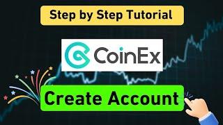 How to Create Coinex Account - Sign Up Coinex Tutorial with Referral Code: asrcy