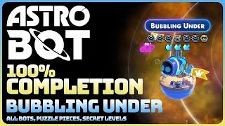 Astro Bot - Bubbling Under (All Collectible Locations: Bots || Puzzle Pieces)