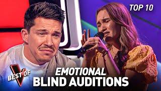 Heartbreaking EMOTIONAL Blind Auditions That Had the Coaches In Tears on The Voice | Top 10