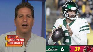 GMFB | Aaron Rodgers is the worst QB in the NFL right now - Peter Schrager on Cardinals DESTROY Jets