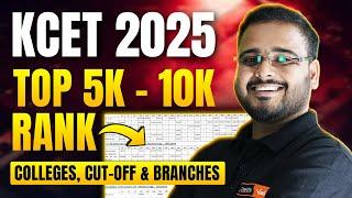  Best 9 Colleges for 5000 - 10,000 KCET Rank  | KCET 2025 Guidance 