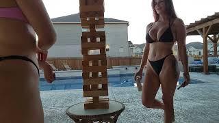 Alinity playing jenga