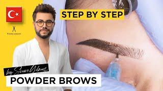 Powder Brows training - Step by Step | Permanent Make up course | Powder Brows Certification