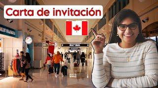 Quizá necesites este documento para poder VÍAJAR a Canadá como turistaCarta de invitación 2023