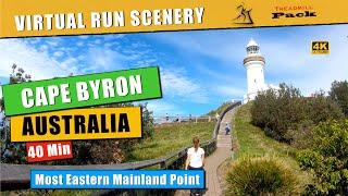 Virtual Run Cape Byron, Australia | 40 minutes | No music | Treadmill Pack