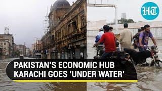 Karachi city looks like extension of the sea after record rains; At least five dead due to flooding