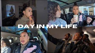 a lil music video of us seeing santa | spend the day with me | grwm , coffee run , family drama