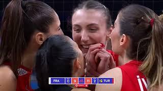 Highlight VNL 2024: Prancis vs Turki 0-3 |  Volleyball Nations League 2024 Women - Moji