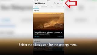How to turn on breaking news push notifications for the Star-Telegram iPhone app
