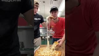 Can there be too much CHEESE?!? #pizza #trending #youtubeshorts #food #youtube #funny #viralvideo