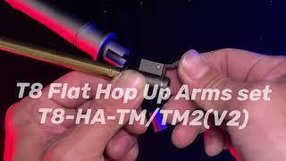 T8 Flat Hop-Up Arms Set V2 for Original Tokyo Marui MWS