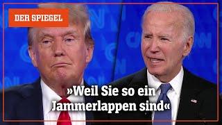 US-Wahlkampf: Persönlicher Angriff von Biden und Trump bei TV-Duell | DER SPIEGEL