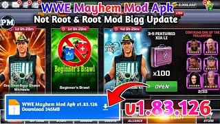 WWE Mayhem Mod Apk v1.83.126 | WWE Mayhem Hack v1.83.126 Unroot Mod Apk | WWE Mayhem Hack v1.83.126