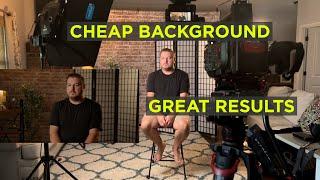 Building Your Own Set For Filming Interviews | Cheap Background | Sony FX3 & Sony FS5