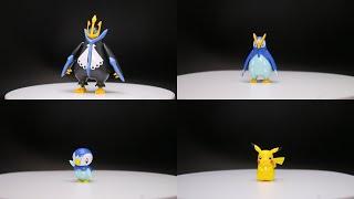 Pokemon PLAMO Select 06 EMPOLEON EVOLUTION SET Build