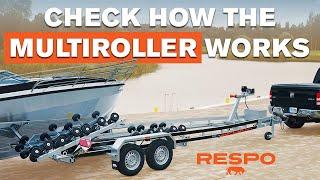 How the Respo multiroller boat trailer works