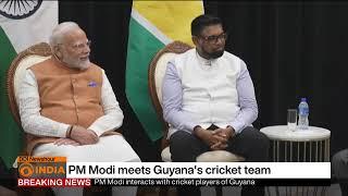 PM Modi meets Guyana’s Cricket team